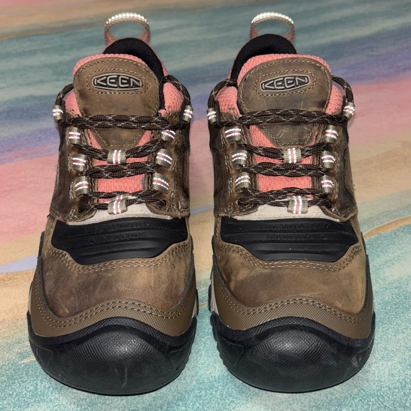 Keen Ridge Flex Hiking Shoes Waterproof Women’s size 8.5 Timberwolf/Brick Dust - Picture 5 of 8